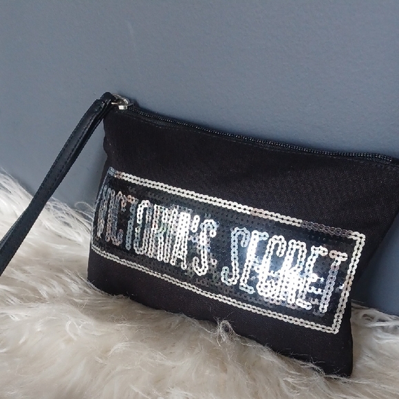 Victoria's Secret Handbags - Victoria's Secret Black Sequin Clutch